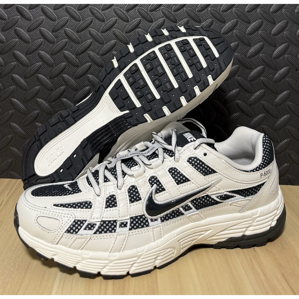 Nike P-6000 Sail/Off Noir-Medium Ash IO8711-101 Runners Sneakers Mens Size 9 NEW